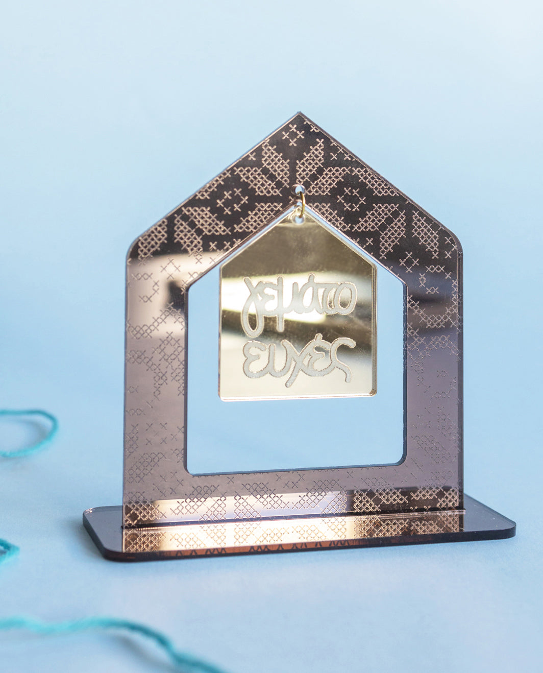 Table Charm 2D House Full of Wishes With Embroidery