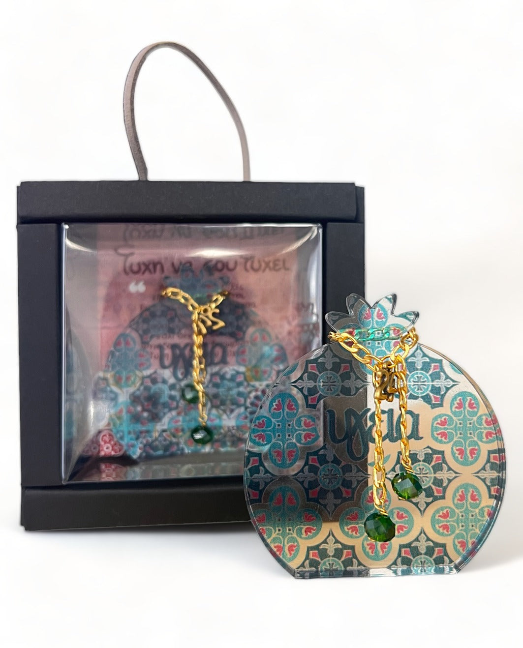 Waki Pomegranate "Health" Plexiglass Tabletop