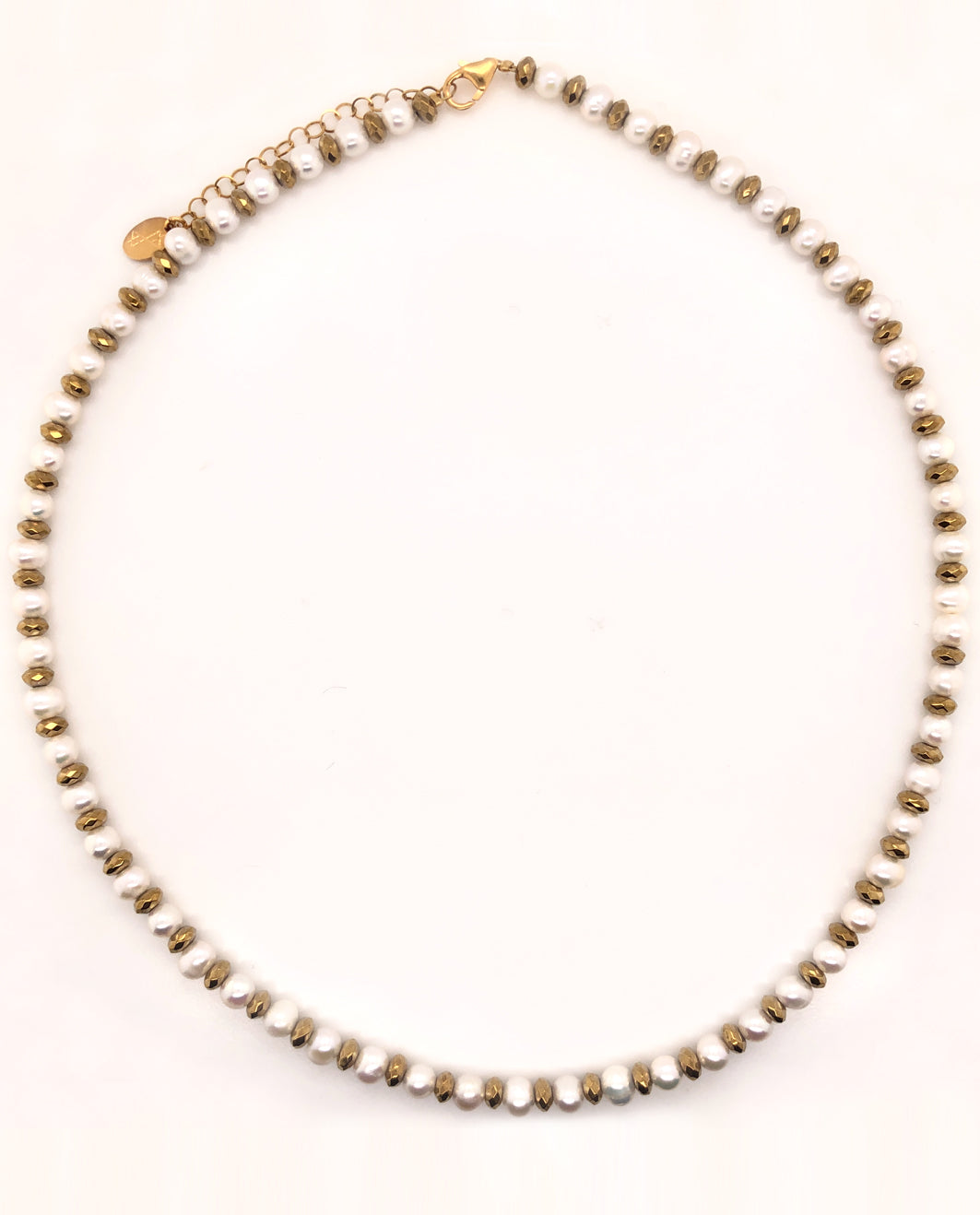 Gold &amp; Pearl Necklace