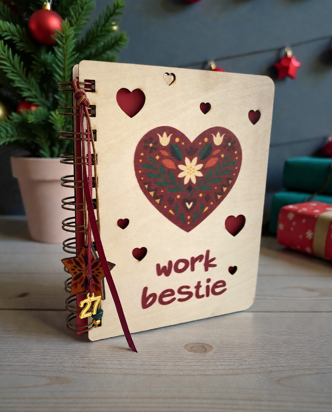 Ξύλινο Ατζεντάκι Work Bestie
