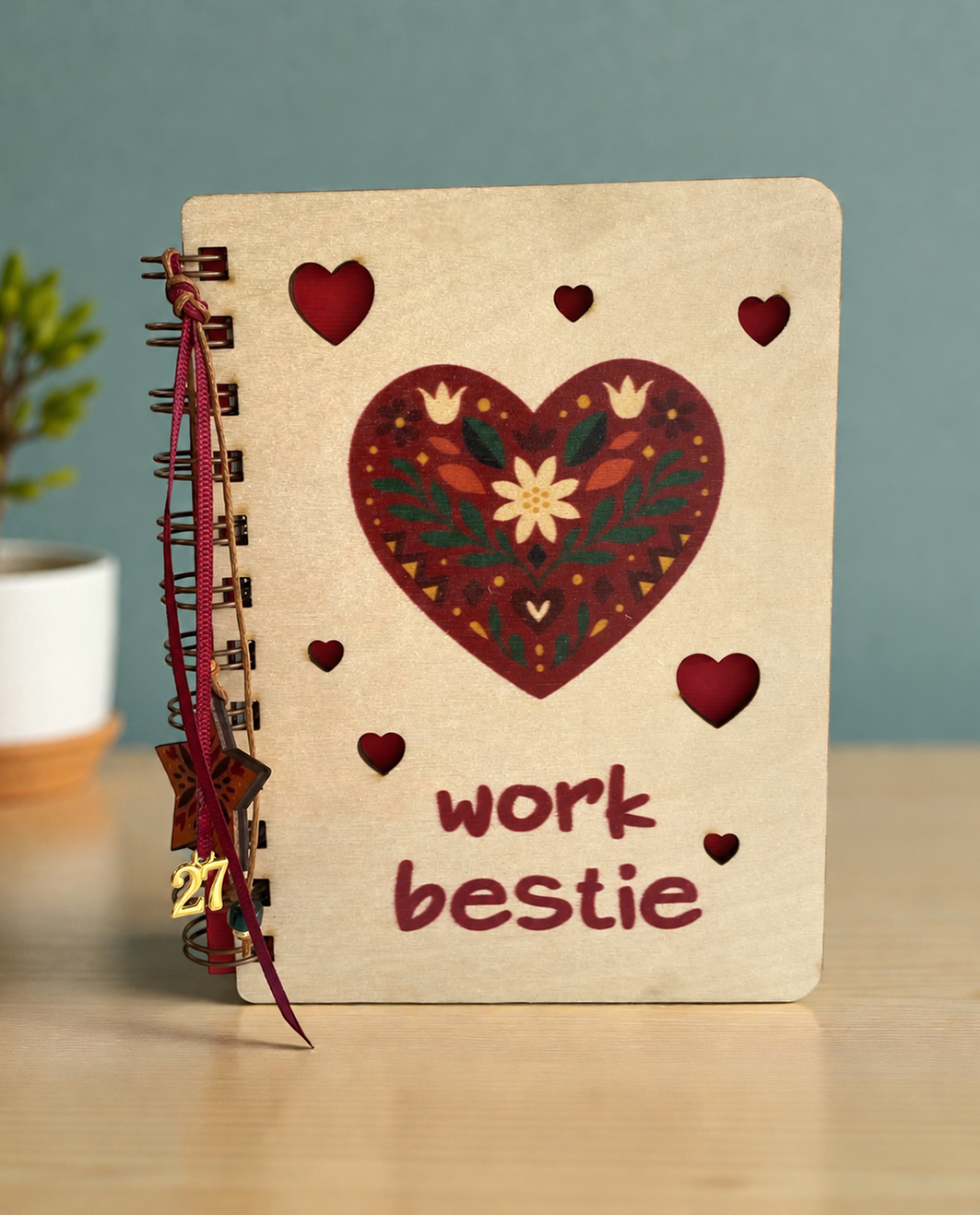 Ξύλινο Ατζεντάκι Work Bestie