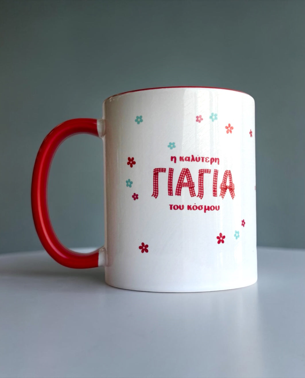 Κούπα με Φιογκάκι για τη Γιαγιά και κουτί δώρου