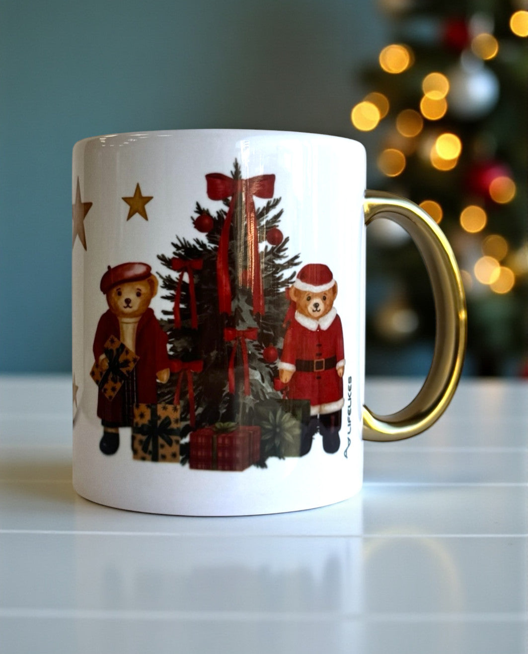 Χριστουγεννιάτικη Κούπα με Μονόγραμμα