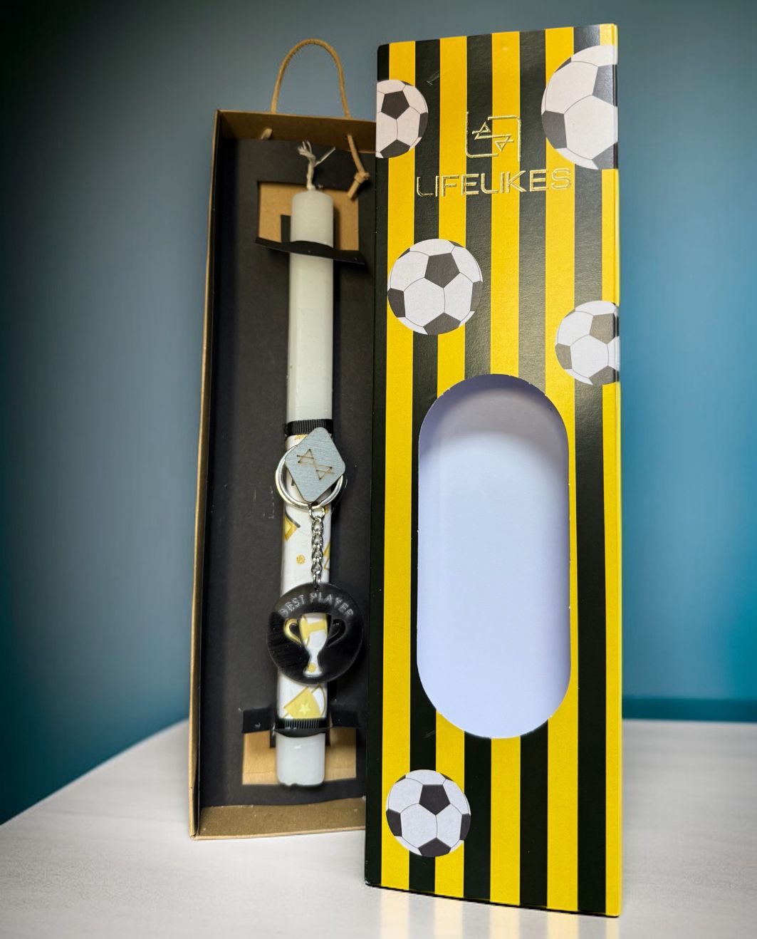 Λαμπάδα Ποδόσφαιρο σε Κουτί Κίτρινο