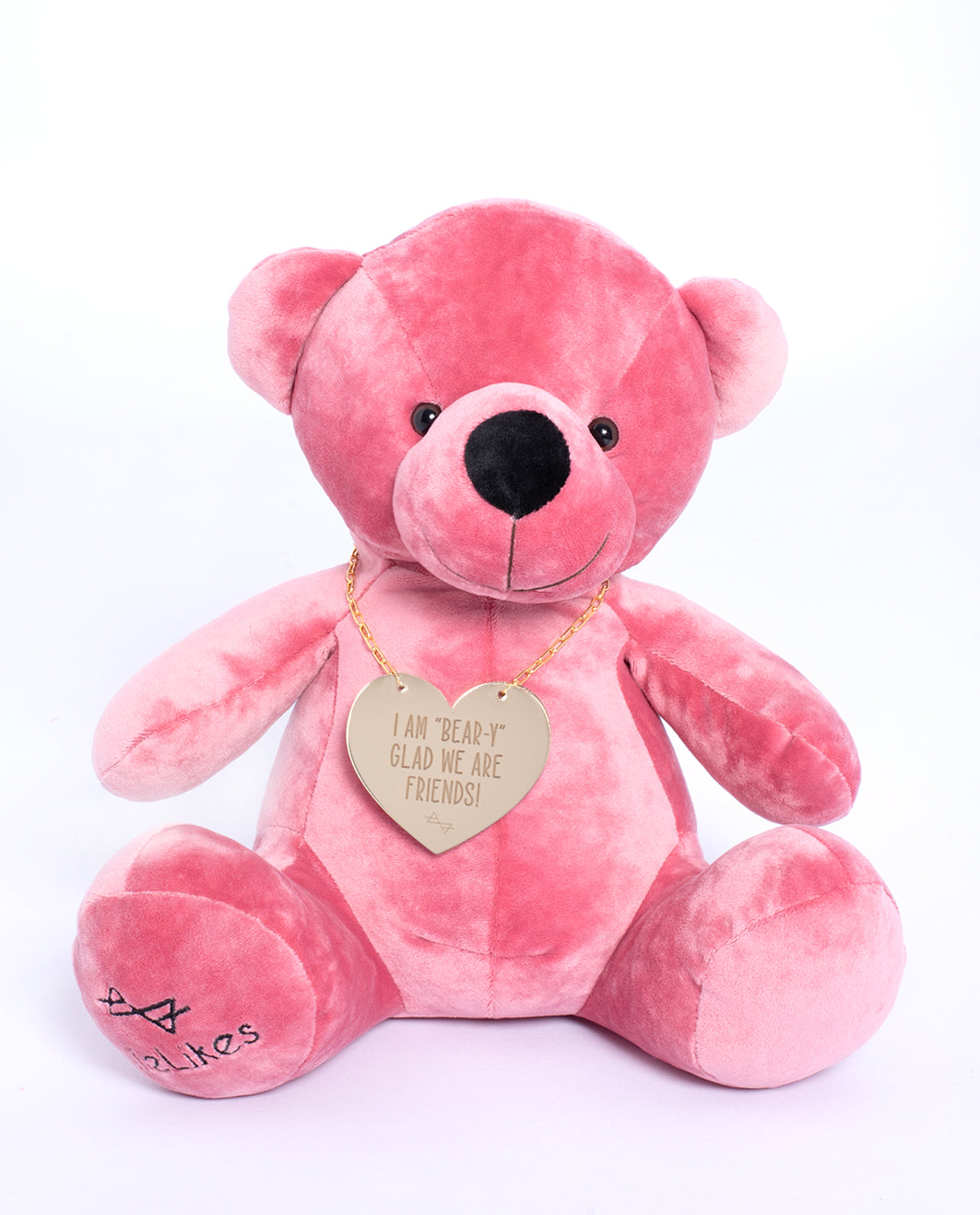 Βελούδινος Αρκούδος Beary "I'm beary glad we are friends" 28cm