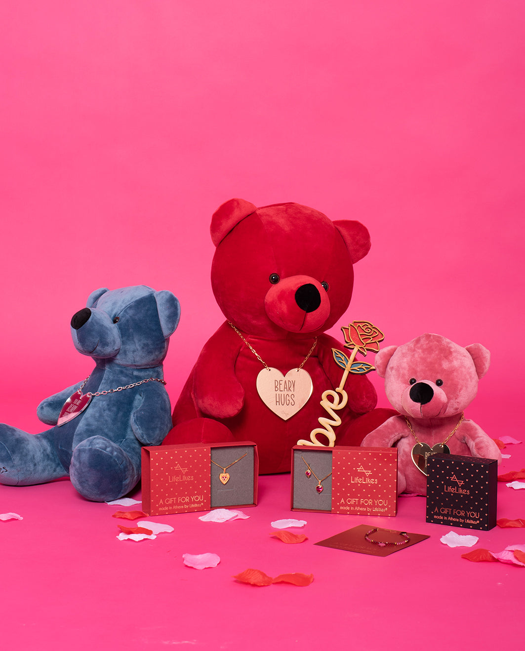 Βελούδινος Αρκούδος Beary "I love you Beary Much" 28cm