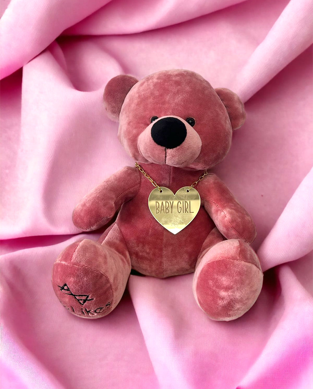 Βελούδινος Αρκούδος Beary "Baby Girl" 23cm