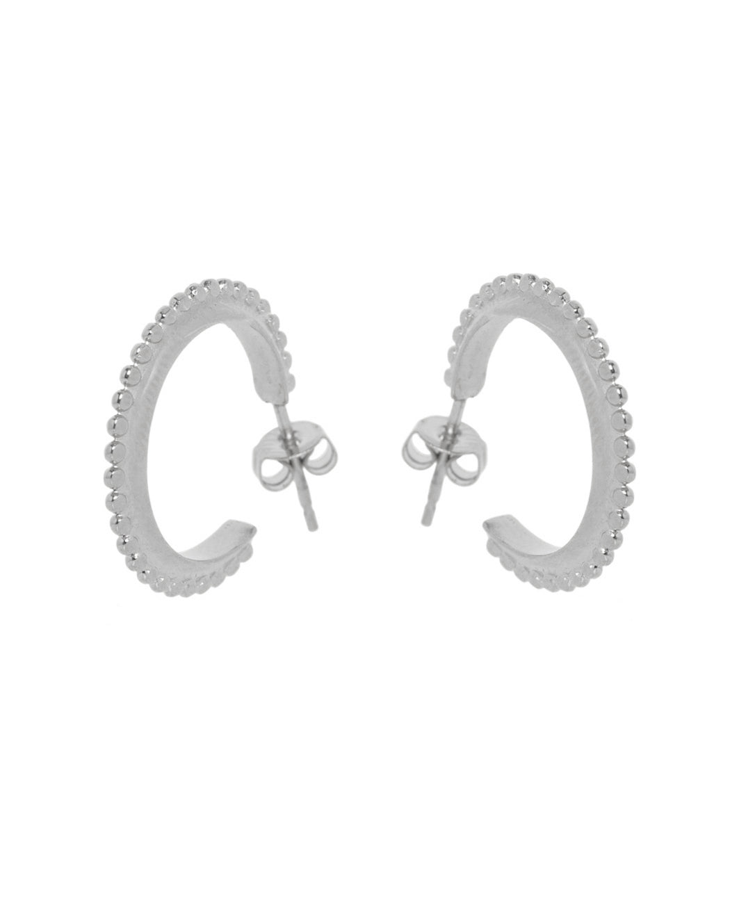 Earrings Hoops Dots 20mm