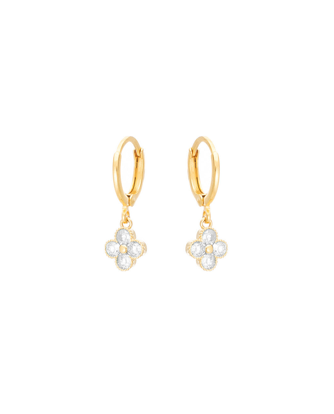 Σκουλαρίκια Κρικάκια Flower Zircon