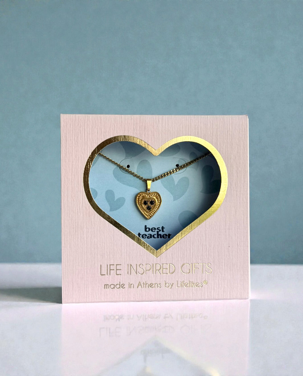 Gift Box για τη Δασκάλα Καρδιά με Ζιργκόν