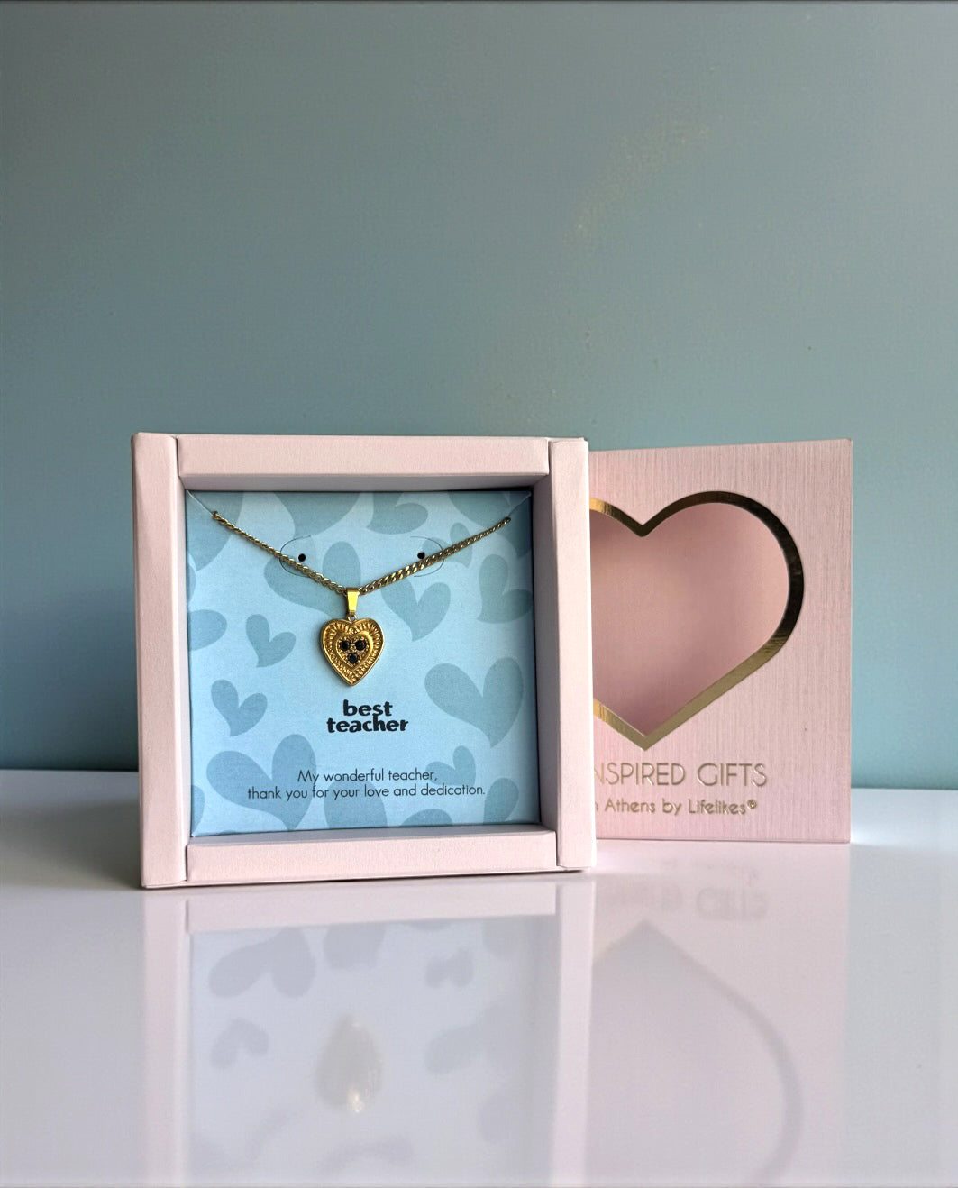 Gift Box για τη Δασκάλα Καρδιά με Ζιργκόν