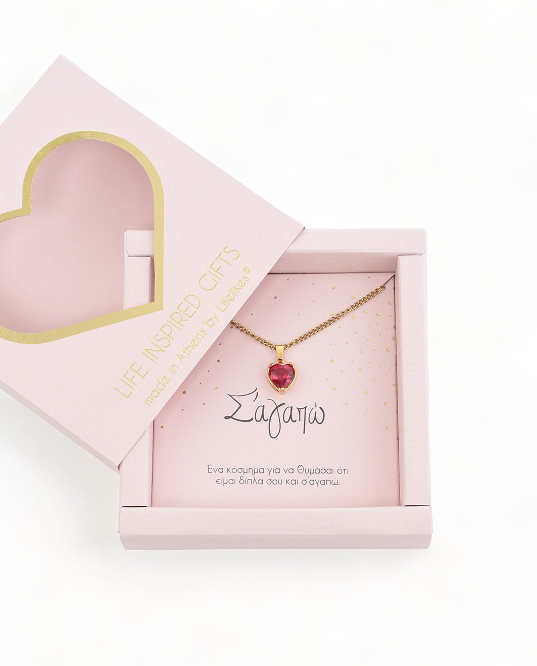 Gift Box I Love You Zircon Necklace