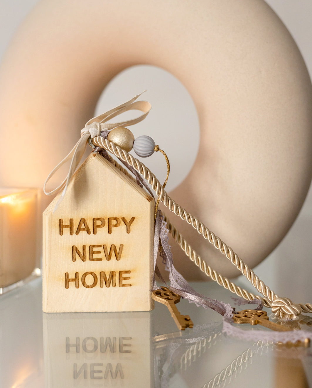 Happy New Home Fascino da tavolo Casa sospesa