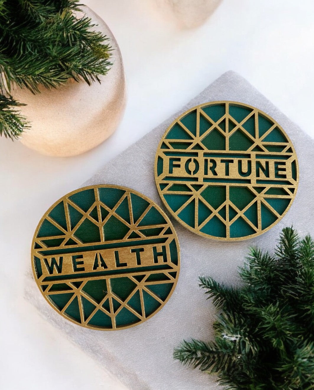 Σετ Σουβέρ Fortune Wealth (2 τμχ)