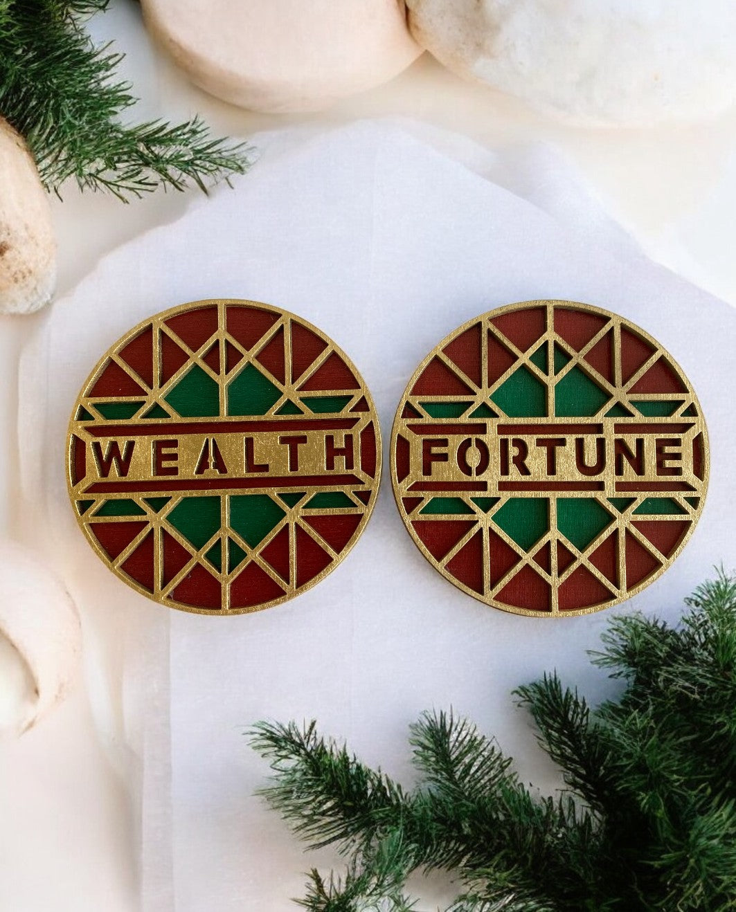 Σετ Σουβέρ Fortune Wealth (2 τμχ)