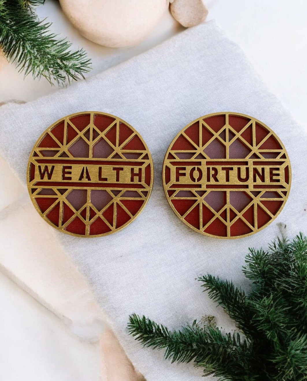 Σετ Σουβέρ Fortune Wealth (2 τμχ)