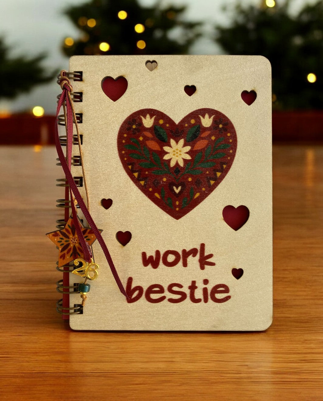 Ξύλινο Ατζεντάκι Work Bestie
