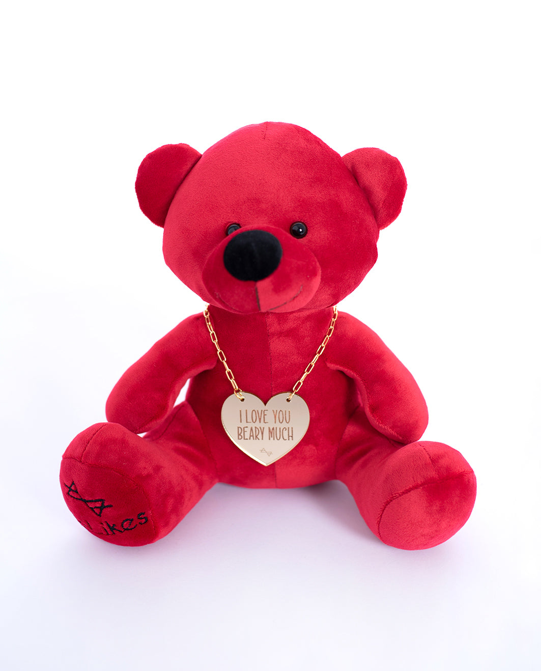 Βελούδινος Αρκούδος Beary "I love you Beary Much" 23cm