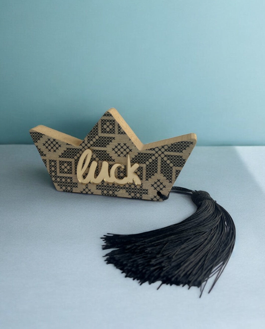 Σουβενίρ Ξύλινο Γούρι Καραβάκι Luck