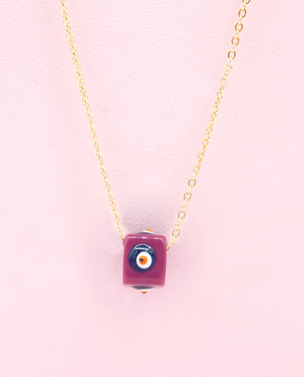 Cube Necklace with Eye