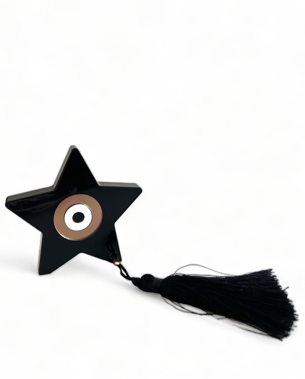 Γουράκι Αστέρι με Μάτι Μαύρο Plexiglass