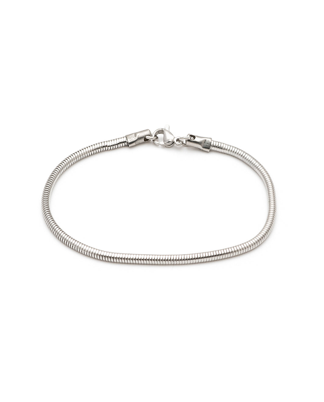 Snake Round Chain Bracelet Silver