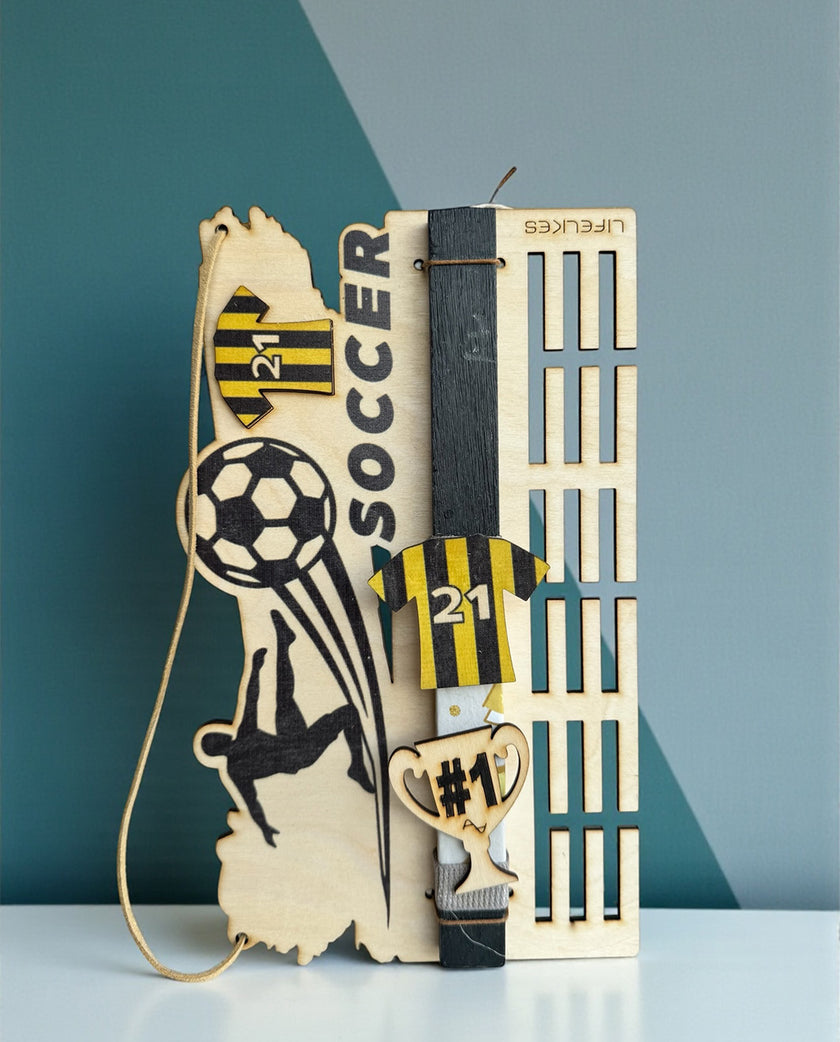 Λαμπάδα  Soccer Κίτρινο
