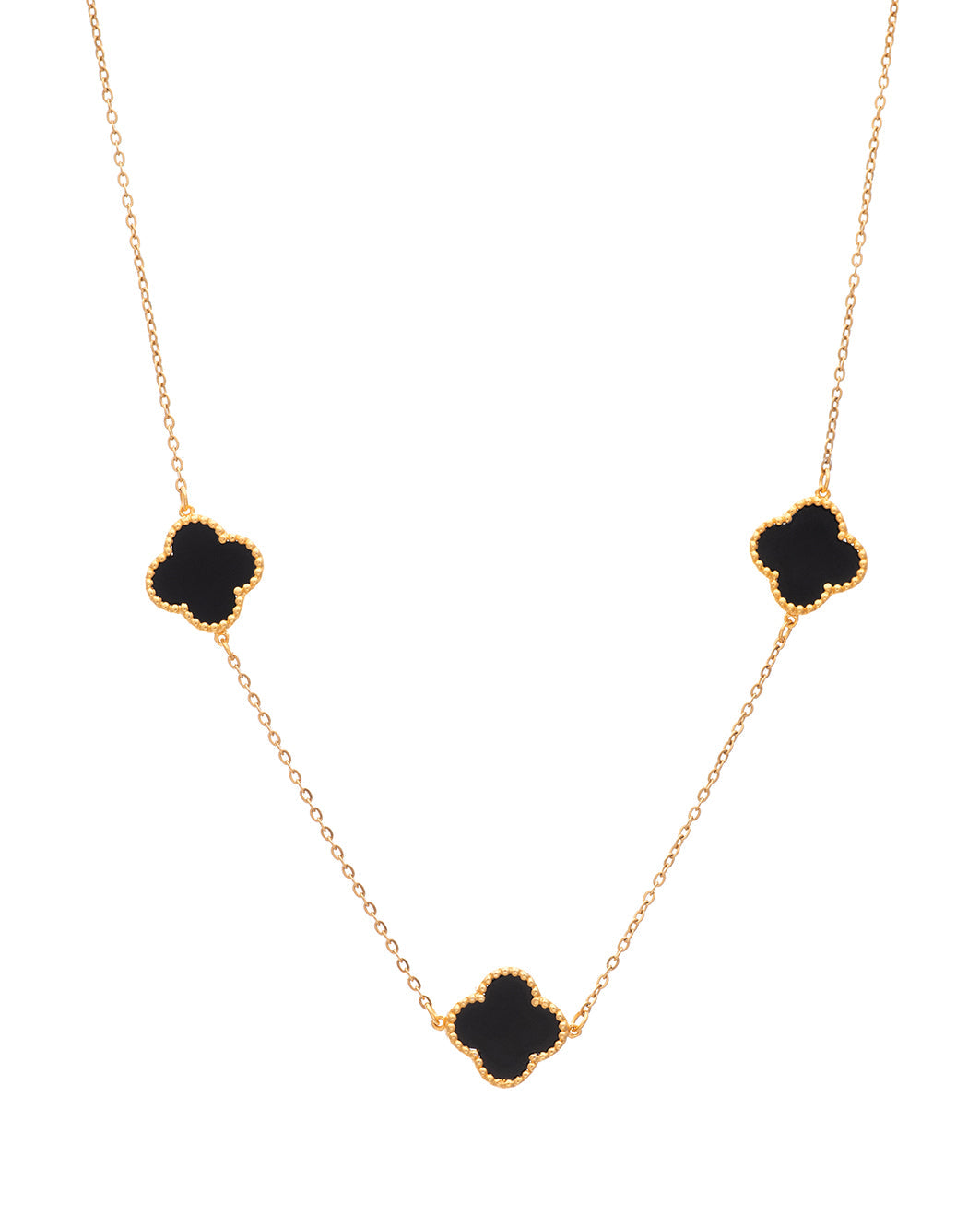 Three Royal Flower necklace