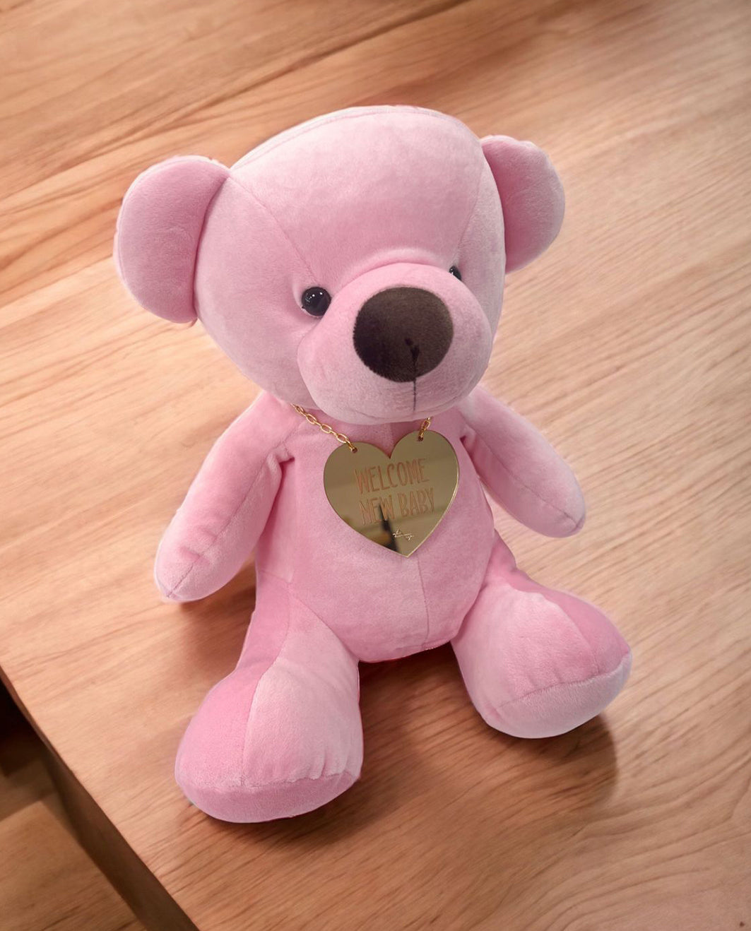 Βελούδινος Αρκούδος Beary "Welcome New Baby" 28cm