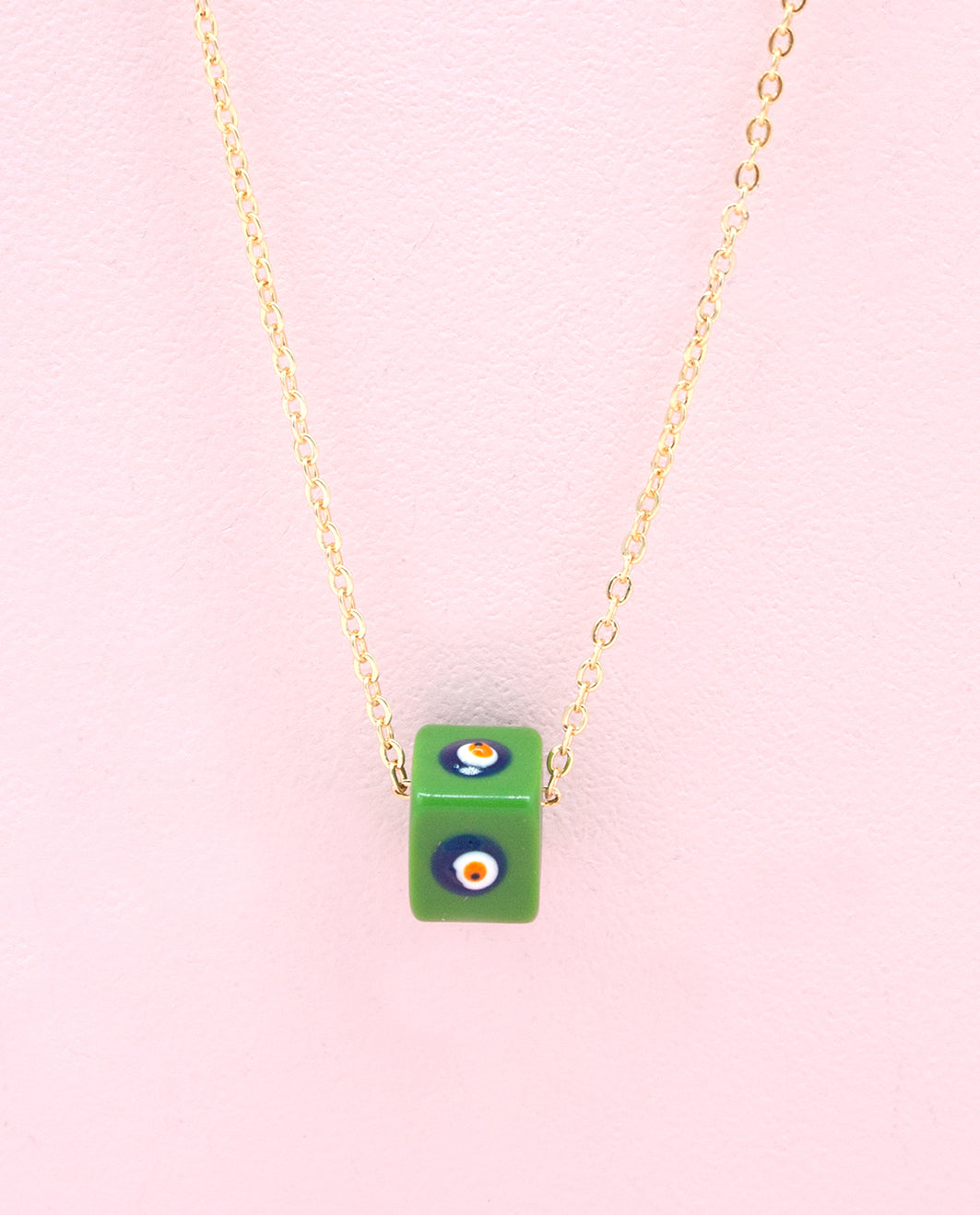 Cube Necklace with Eye